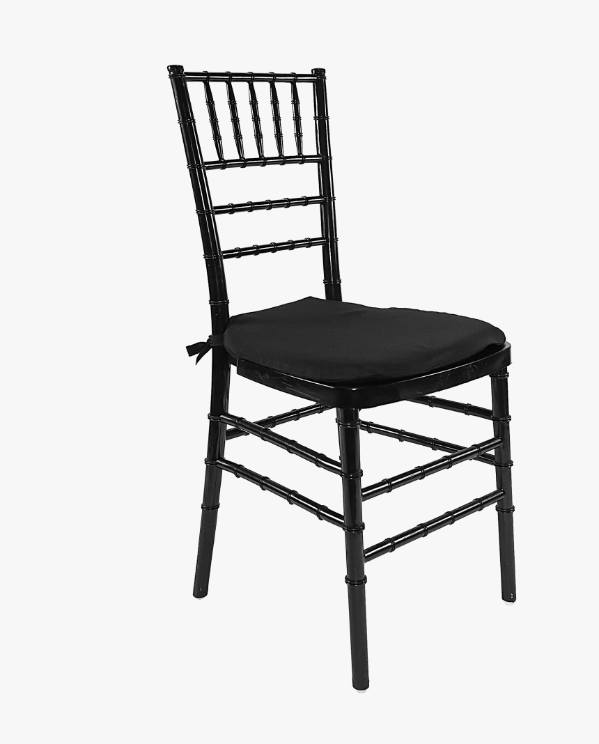 Black Chiavari Chair Ivory Cushion, HD Png Download, Free Download