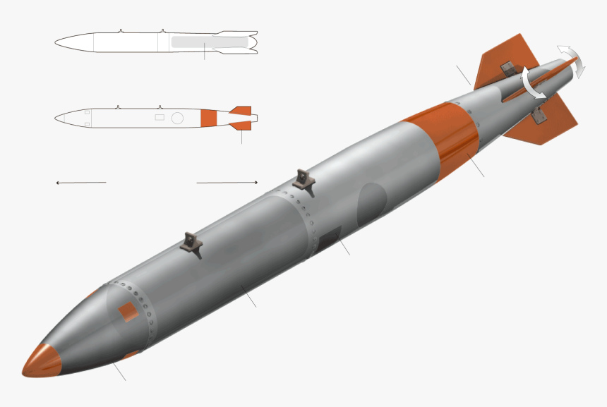 Small Missile Png - B 61 Model 12, Transparent Png, Free Download