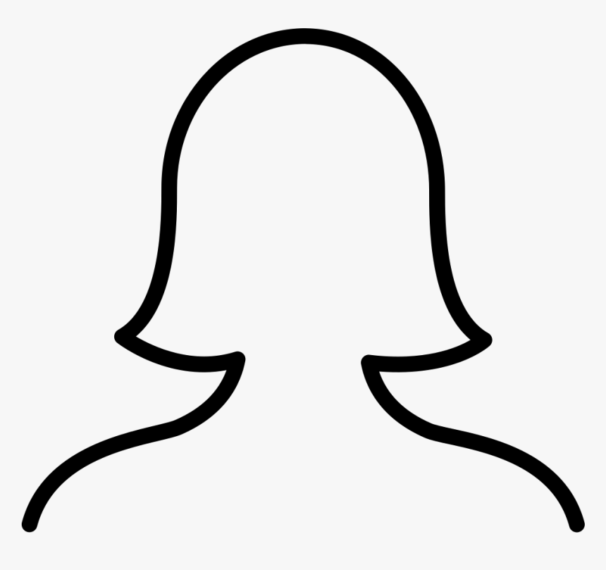 Profile Image Png Of A Woman - Female Profile Line Icon, Transparent Png, Free Download