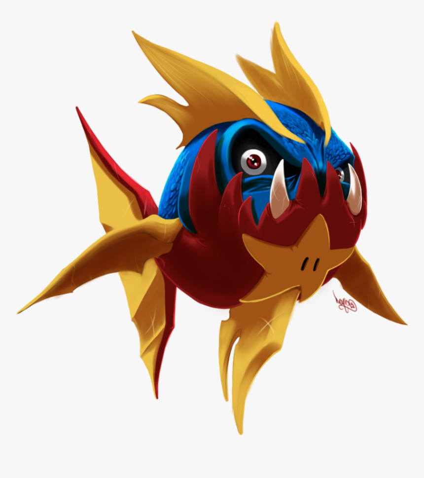 Fish Pokemon Red And Blue, HD Png Download - kindpng