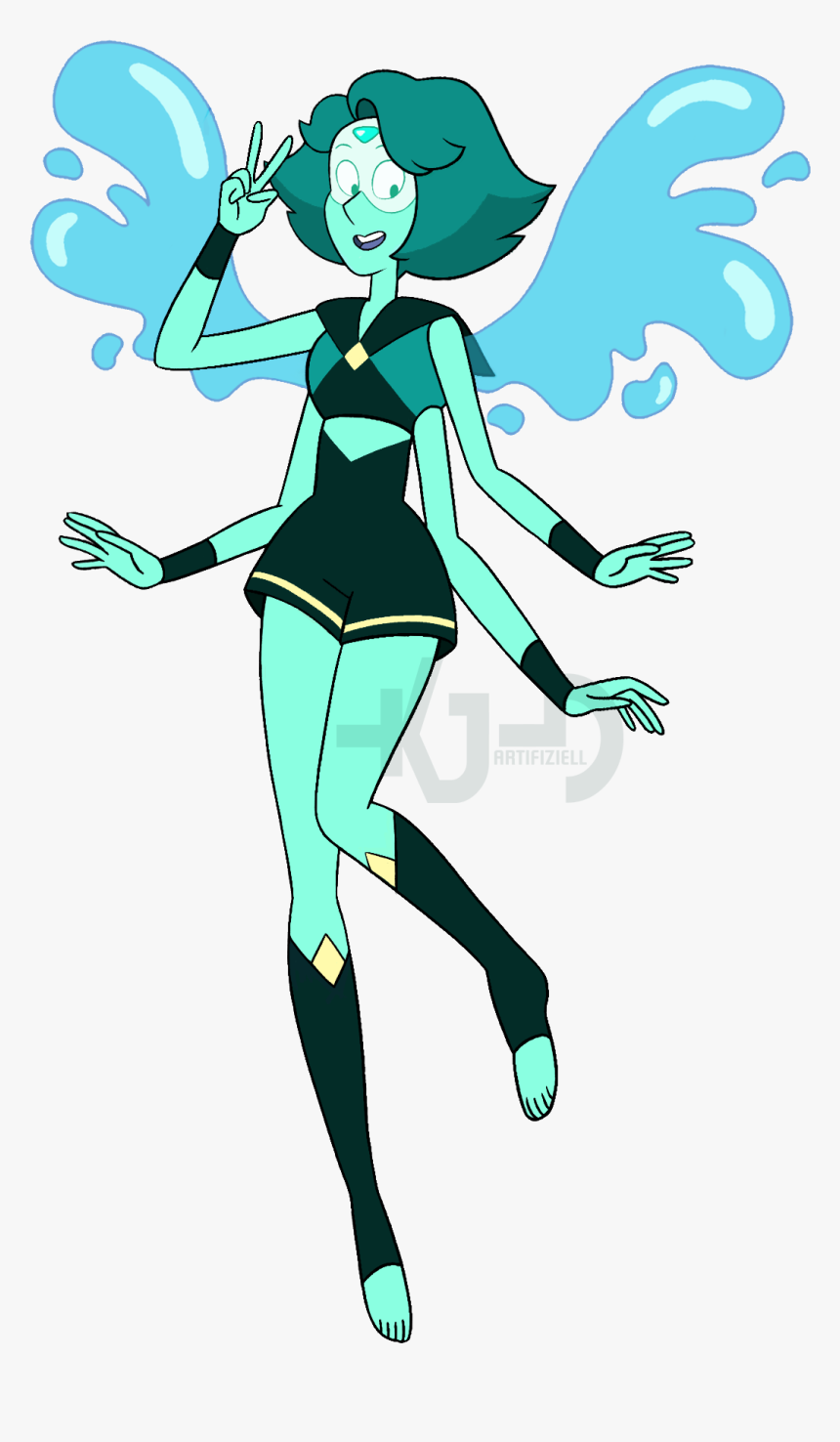 Transparent Peridot Crazed - Turquoise Lapis And Peridot Fusion, HD Png Download, Free Download