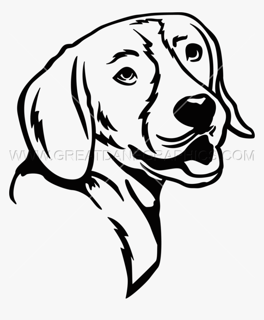 Line Drawing At Getdrawings - Clip Art Beagles Svgs, HD Png Download, Free Download