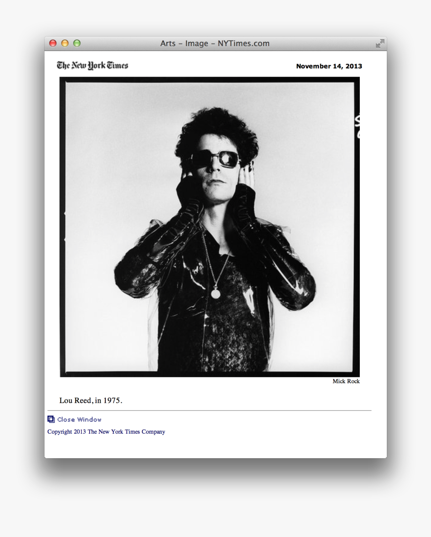 Mick Rock Lou Reed, HD Png Download, Free Download