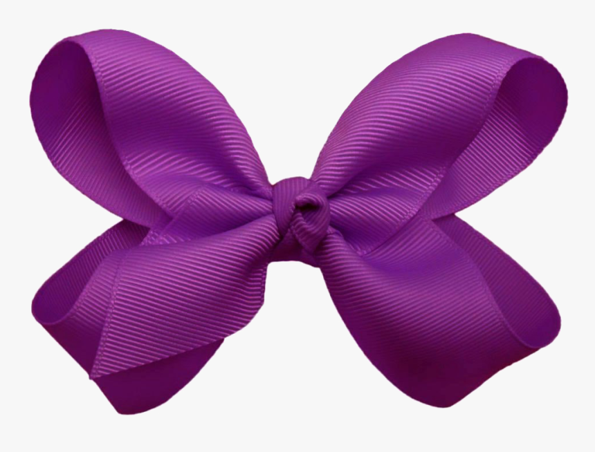 Purple Hair Bow Png, Transparent Png, Free Download