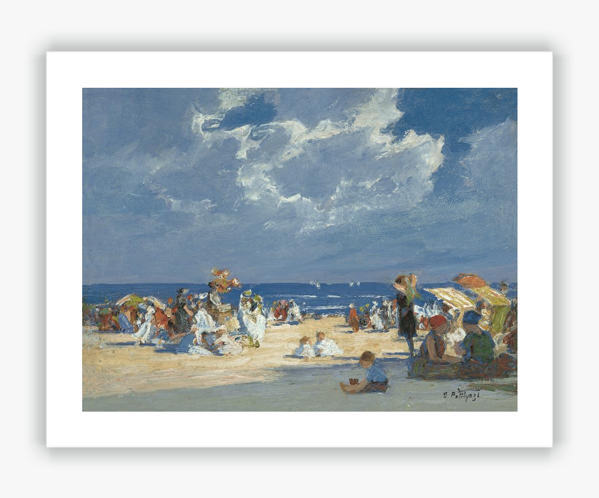 Prespective Drawing Beach - Edward Henry Potthast Paintings, HD Png Download, Free Download