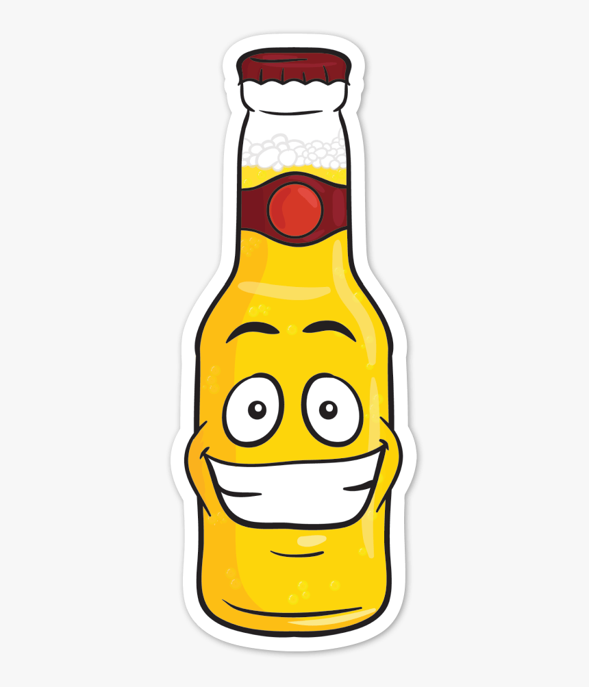 Transparent Beer Bottle Vector Png - Cartoon Beer Bottle Clipart, Png