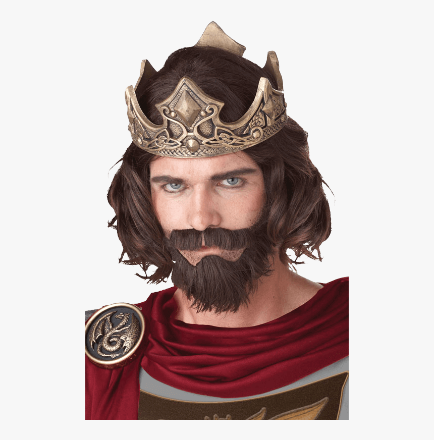 Brown Medieval King Wig - Medieval King, HD Png Download, Free Download