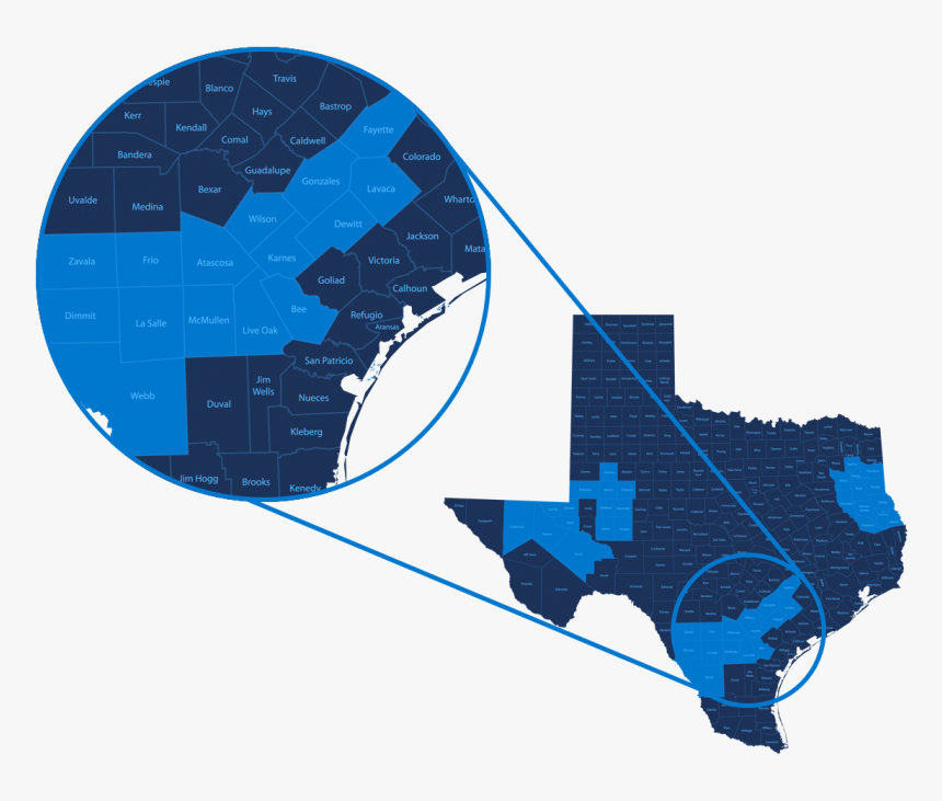 Eagle Ford Basin Counties - Texas Map, HD Png Download, Free Download