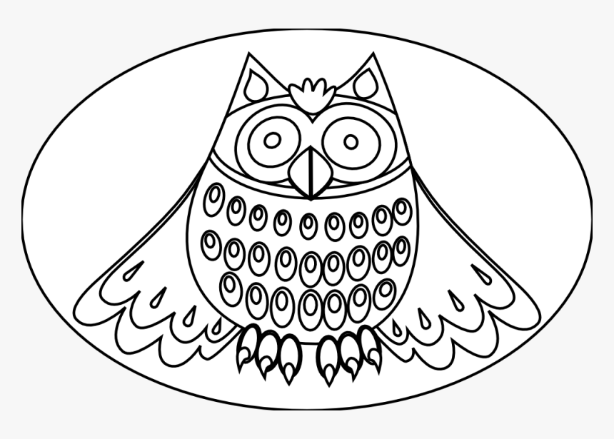 Coloring Svg Owl, HD Png Download, Free Download