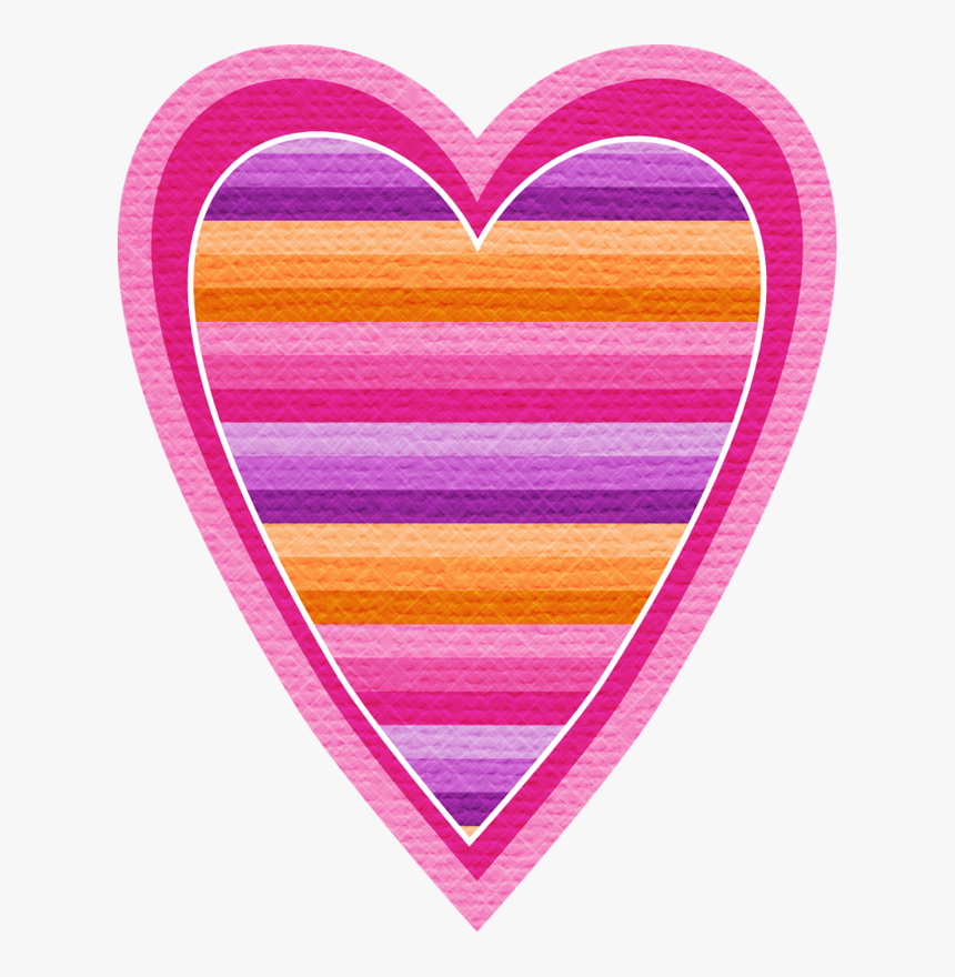 Pink Purple Orange Heart, HD Png Download, Free Download