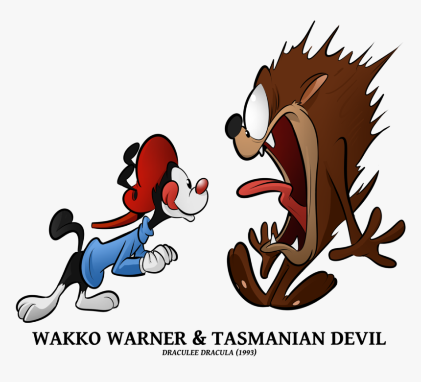 Wakko N Taz By Boscoloandrea Tom, Tweety, Merrie Melodies, - Animaniacs Cameos Looney Tunes, HD Png Download, Free Download