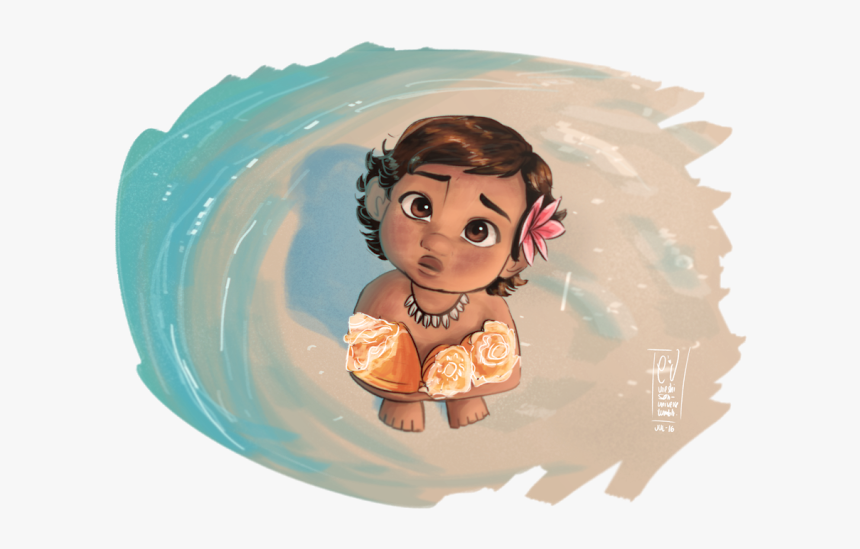 Moana Bebe Png Baby Moana No Background Transparent Png Kindpng