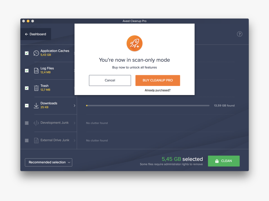 Operating System , Png Download - Avast Cleanup For Mac, Transparent Png, Free Download