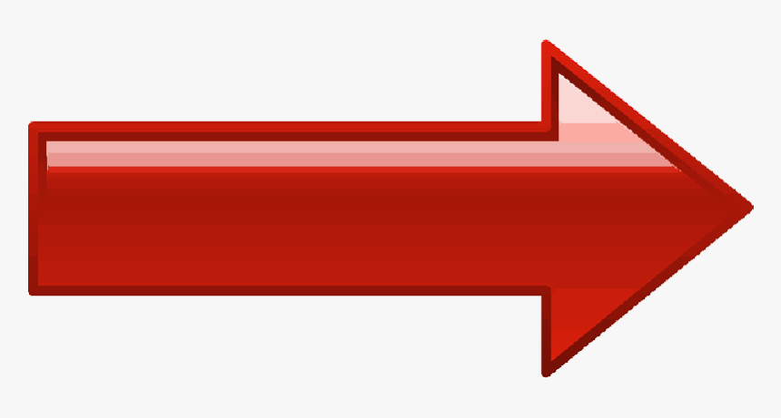 Red, Computer, Right, Arrow, Cartoon, Shapes, Direction - Red Arrow Pointing To The Right, HD Png Download, Free Download