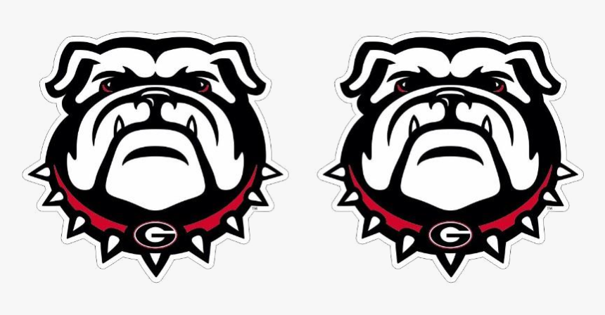 Georgia Bulldog Bulldogs Logo Decal Pack Alumni Hall, HD Png Download, Free Download
