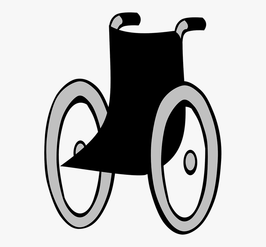 Wheelchair, Wheel Chair, Chairbound, Disabled, Black - Wheelchair Clipart, HD Png Download, Free Download