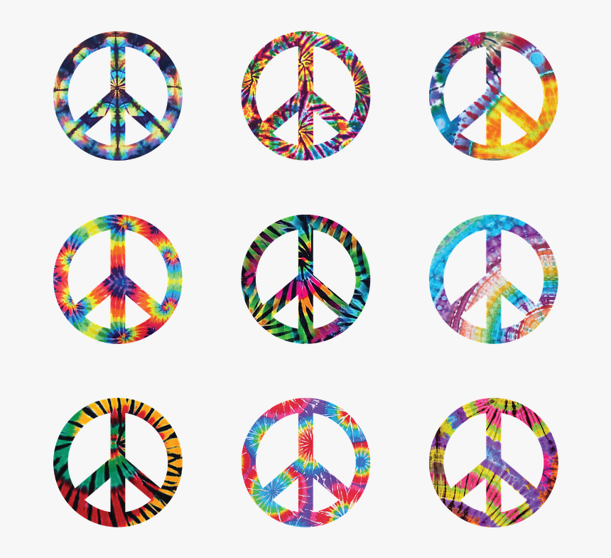 Peace Sign, Tie Dye, Sign, Peace, Tie, Dye, Symbol - Peace Symbol, HD Png Download, Free Download