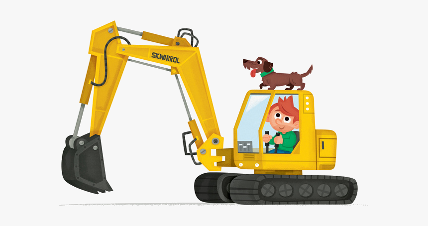 Excavator Free Download Image Clipart - Animated Excavator Cartoon Png, Transparent Png, Free Download