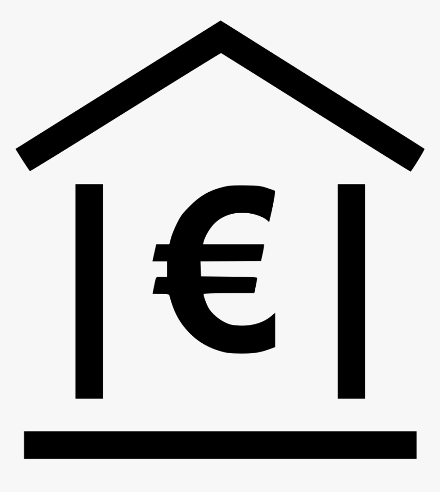 Bank Icon Euro Png, Transparent Png, Free Download