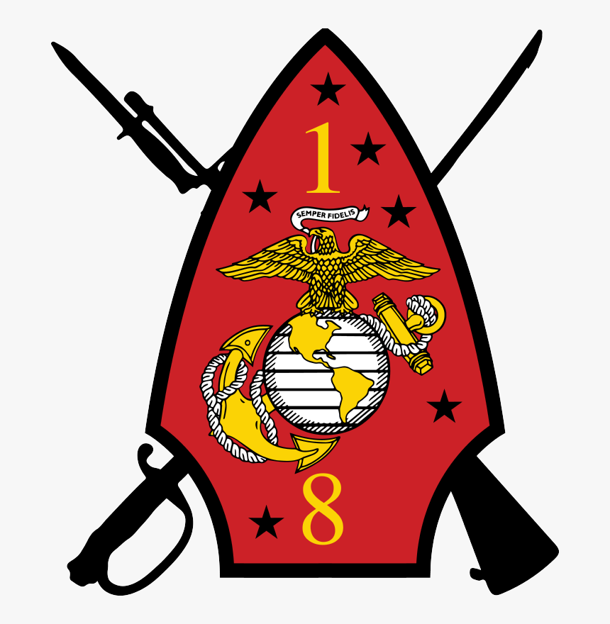 1st Battalion, 8th Marines Is An Infantry Battalion - 1st Bn 8th Marines Logo, HD Png Download, Free Download