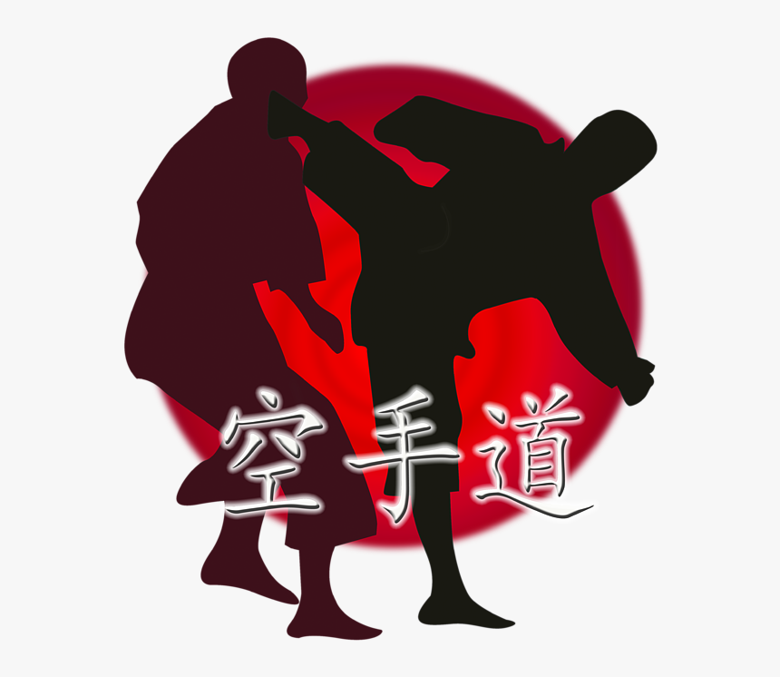 Martial Art Silhouette, HD Png Download - kindpng