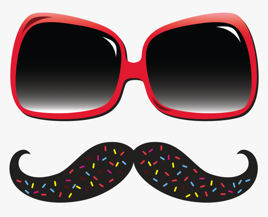 Glasses And Moustache, HD Png Download, Free Download