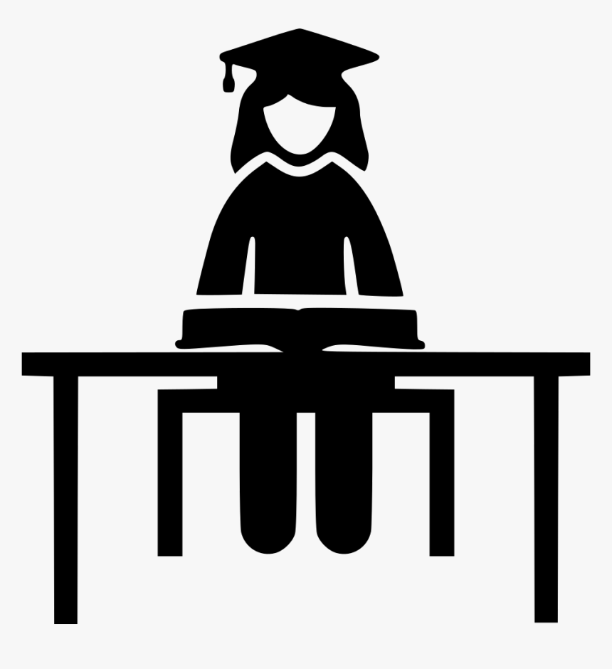 Female Student Studying - Student Studying Icon Png, Transparent Png, Free Download