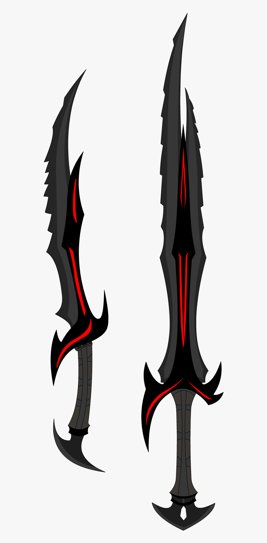 Como Desenhar Mangá Espada Rpg, Fantasy Warrior, Fantasy - Daedric Swords, HD Png Download, Free Download