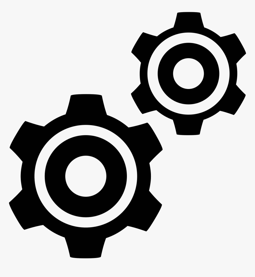 In This Icon There Are Two Cogs Aligned Diagonally - Services Svg, HD ...