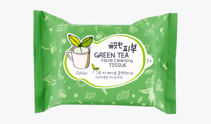 Esfolio Green Tea Facial Cleansing Tissue, HD Png Download, Free Download