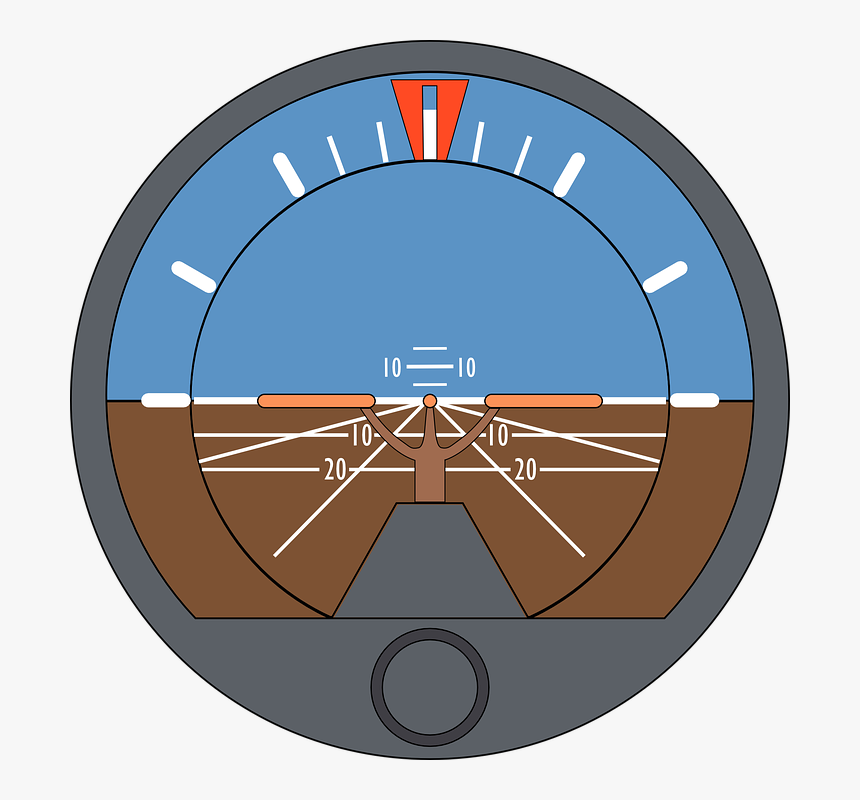 Artificial Horizon, Attitude Indicator, Gyro Horizon - Attitude Indicator Icon, HD Png Download, Free Download