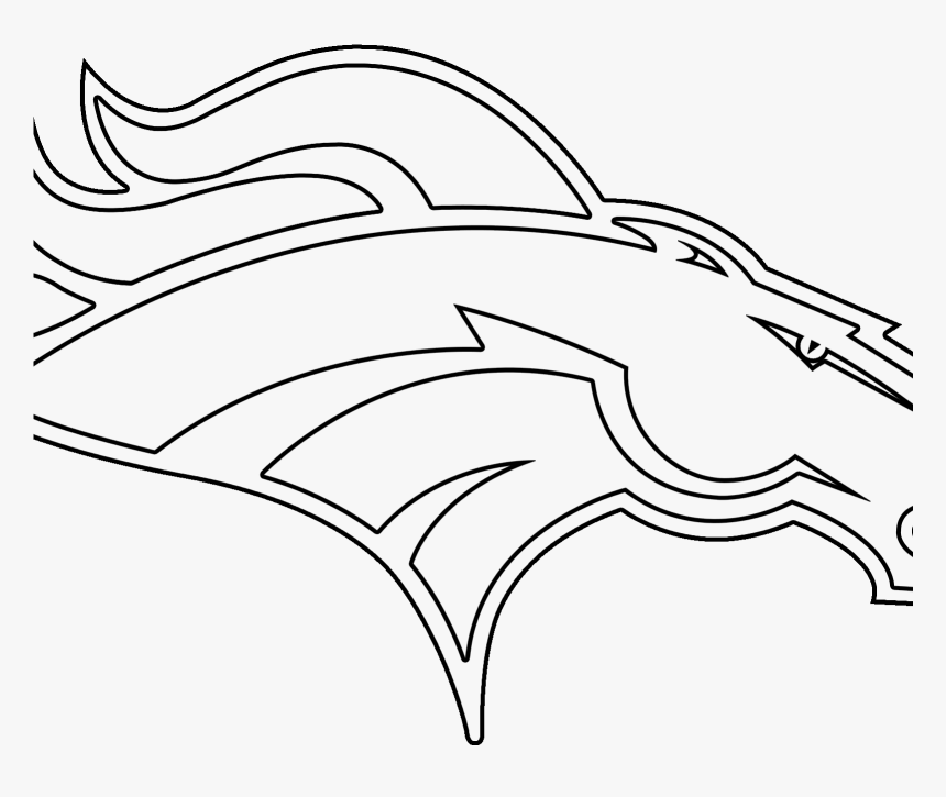 Denver Broncos Sketch, HD Png Download - kindpng