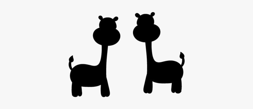 Animals Png Hd Images, Stickers, Vectors - Giraffe Silhouette Einfach Cartoon, Transparent Png, Free Download