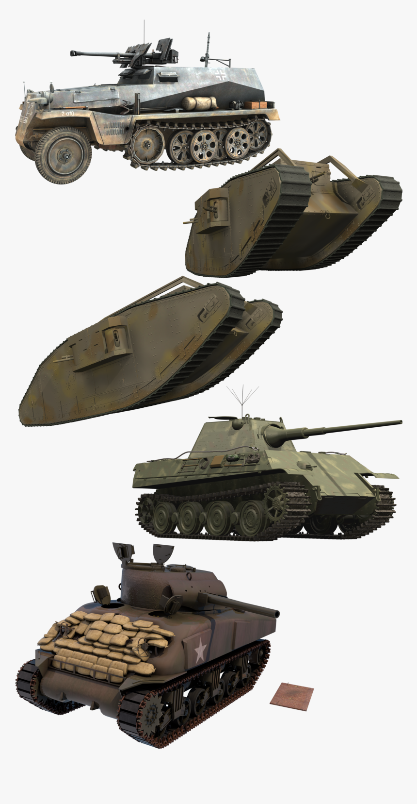 Tank Pack Png , Png Download - Churchill Tank, Transparent Png, Free Download