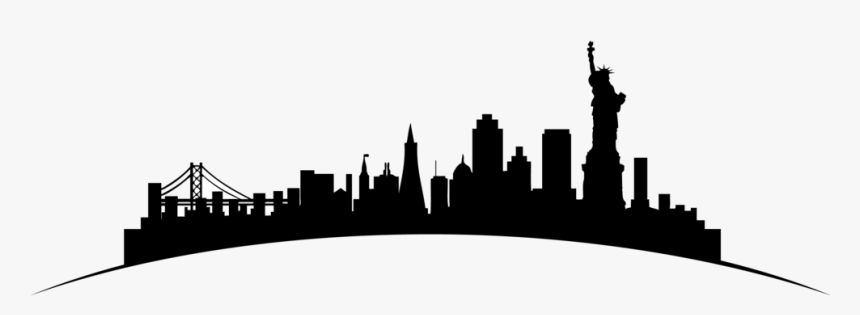 Ny Skyline Png - Stickers Building New York, Transparent Png, Free Download