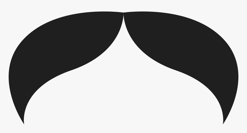 Mustache Clipart Stache - Black Droopy Mustache Png, Transparent Png, Free Download