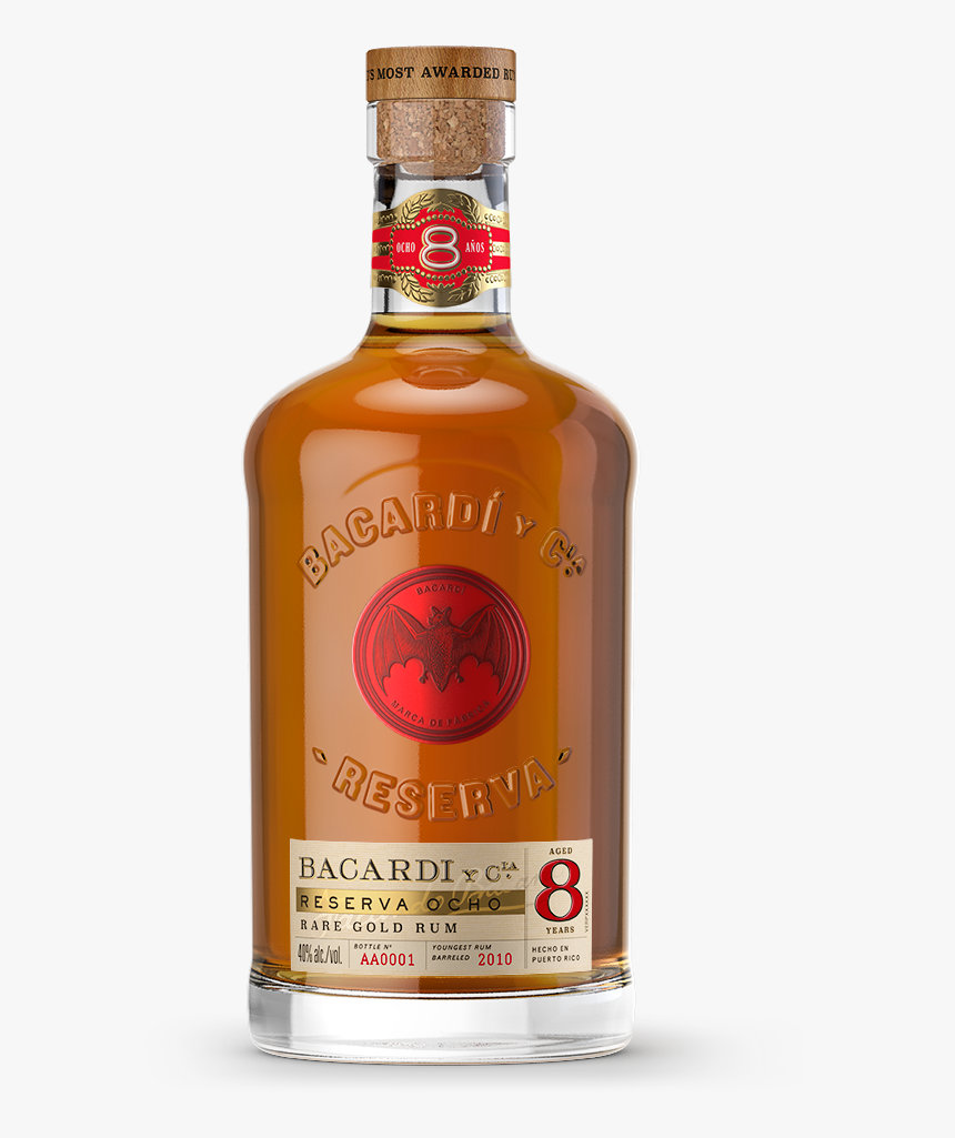 Bacardi Reserva Ocho 8 Yr - Bacardí Gran Reserva Ocho, HD Png Download, Free Download