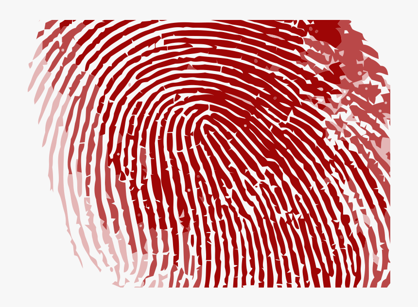 Fingerprint Transparent Red Clipart Library Download - Transparent Background Red Fingerprint Png, Png Download, Free Download