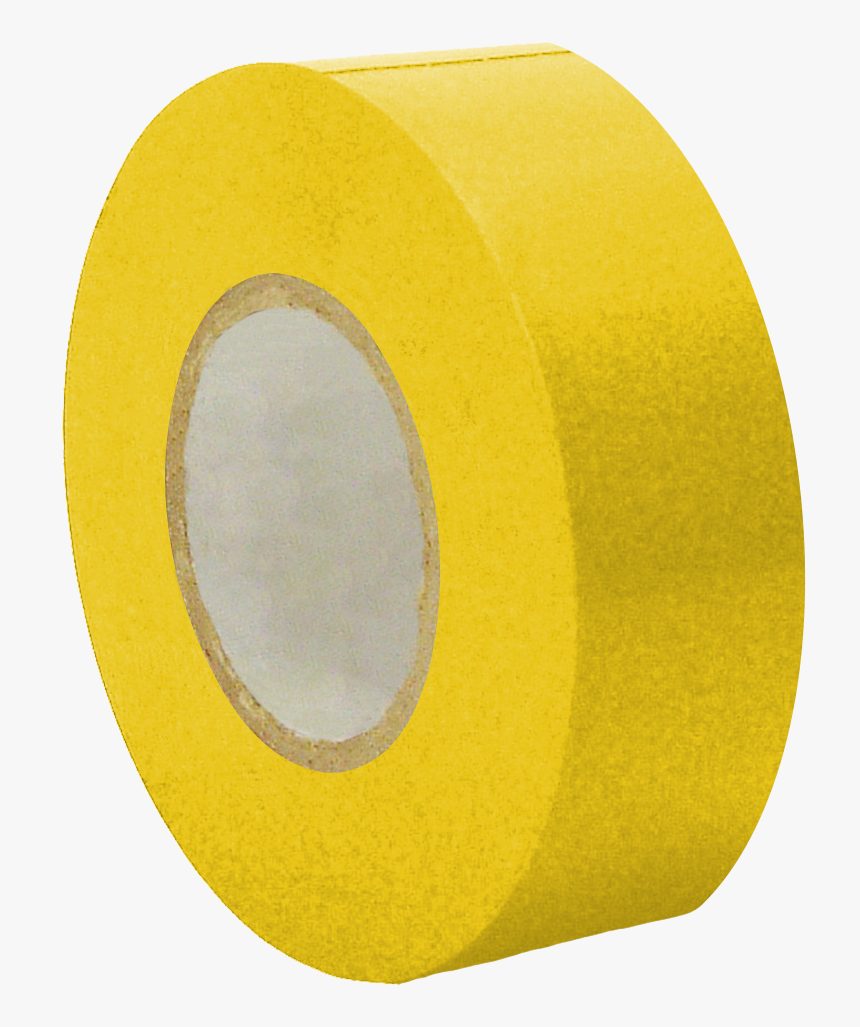 25mm X 33m Carton Sealing Pvc Tape Yellow - Circle, HD Png Download, Free Download