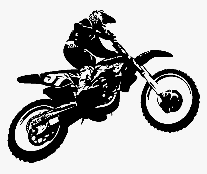 Motocross Wall Decal Endurocross Dirt Bike Motorcycle - Motocross Png, Transparent Png, Free Download