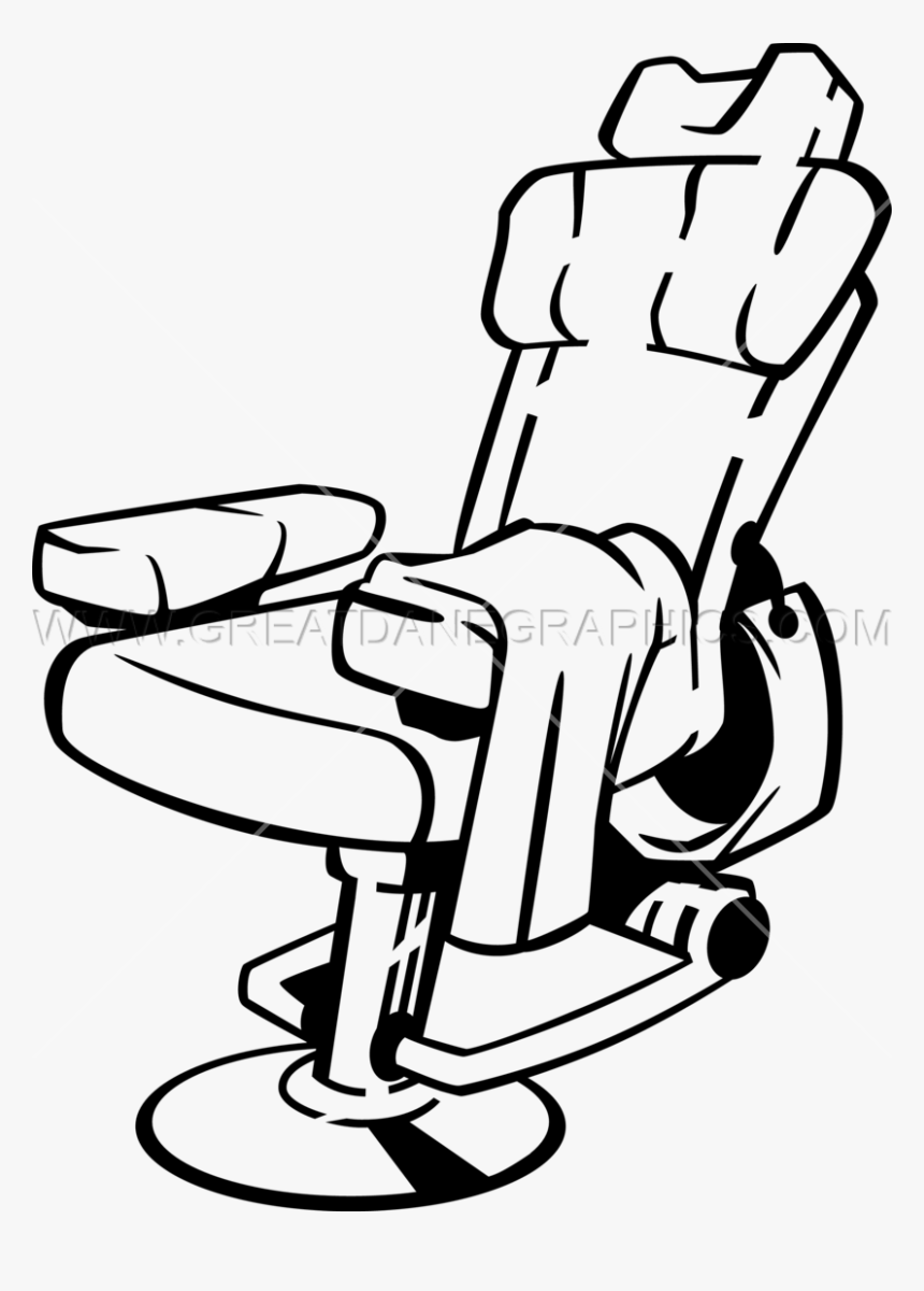 Clip Freeuse Download Barber Shop Clipart Black And - Barber Chair Black And White, HD Png Download, Free Download