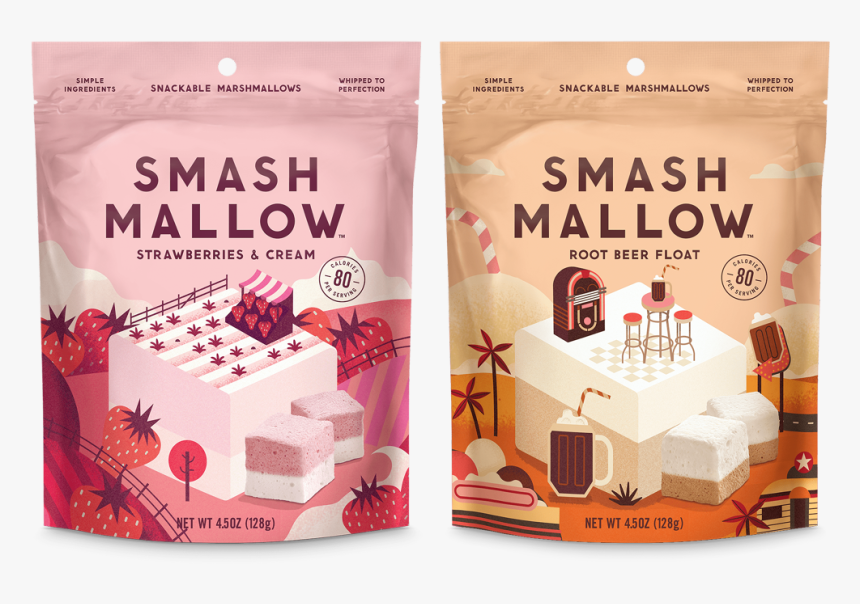 Smashmallow Strawberries And Cream, HD Png Download, Free Download