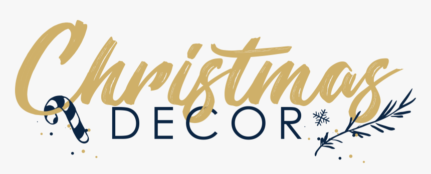 Christmas Decor Logo Design, HD Png Download  kindpng