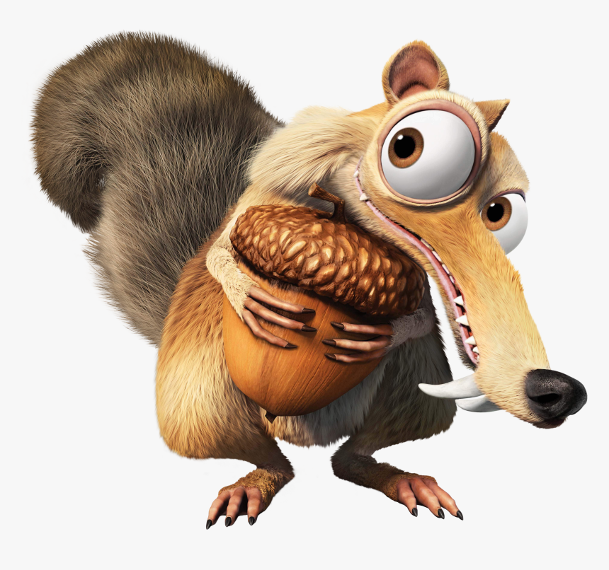 Squirrel Age Scrat Transparent Ice Sid Scratte Clipart - Scrat Ice Age Transparent, HD Png Download, Free Download