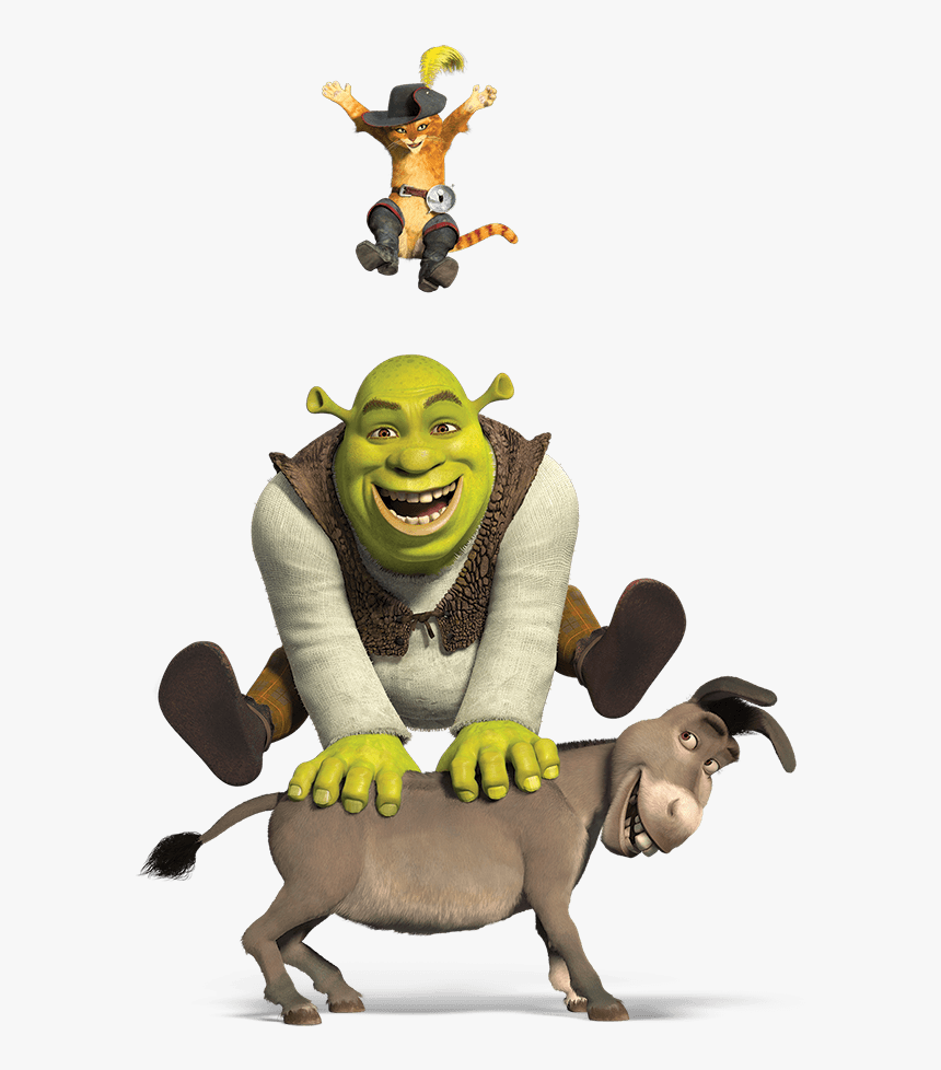 Shrek And Donkey Png - Shrek And Donkey Puss, Transparent Png, Free Download