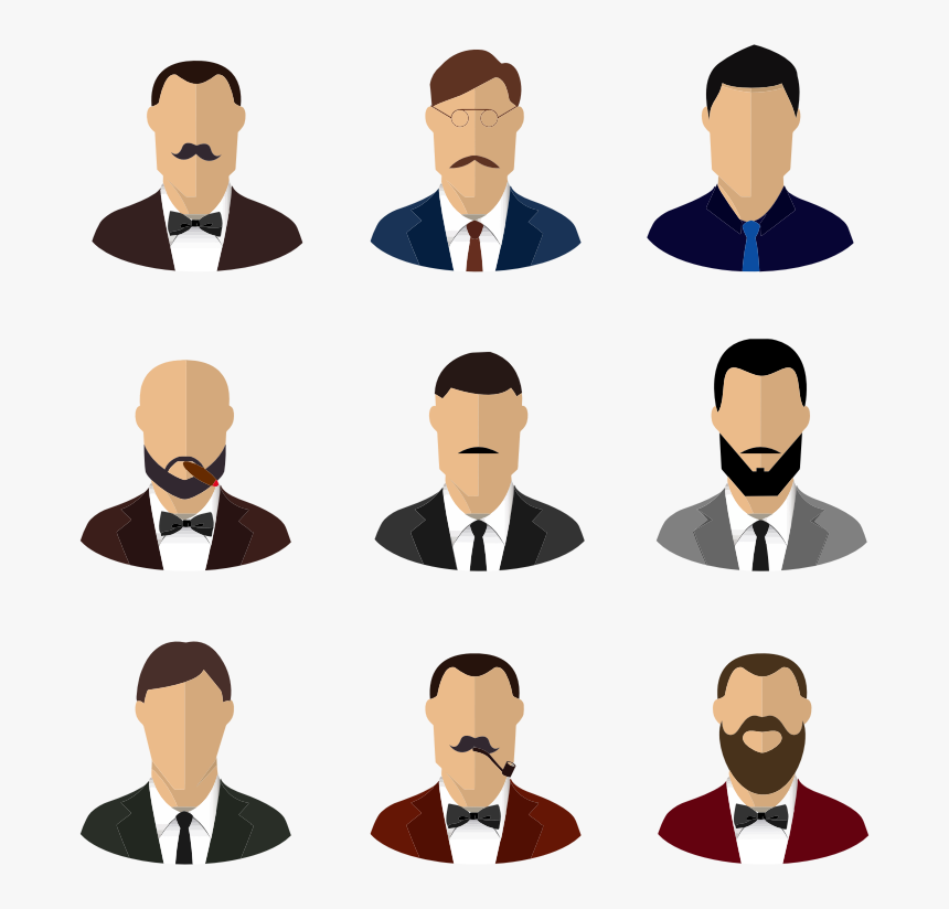 Gentlemen - Men Head Cartoon Png, Transparent Png, Free Download