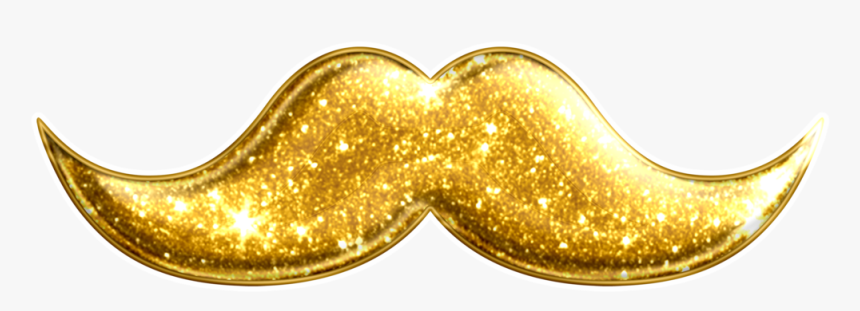 Transparent Gold Glitter Heart Png - Gold Mustache Png, Png Download, Free Download