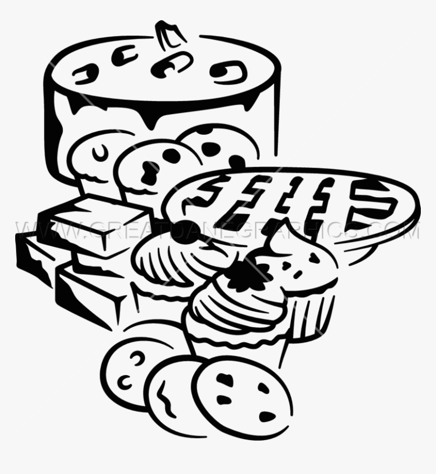 Layout Production Ready Artwork - Bakery Black And White Png, Transparent Png, Free Download