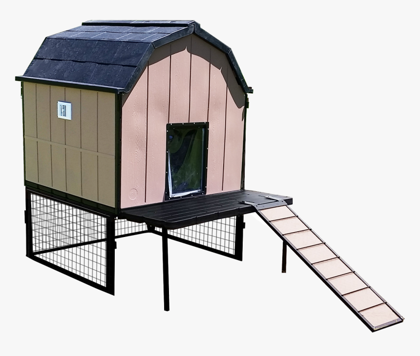 Insulated Dog House Transparent Background - Raised Dog House With Ramp, HD Png Download, Free Download