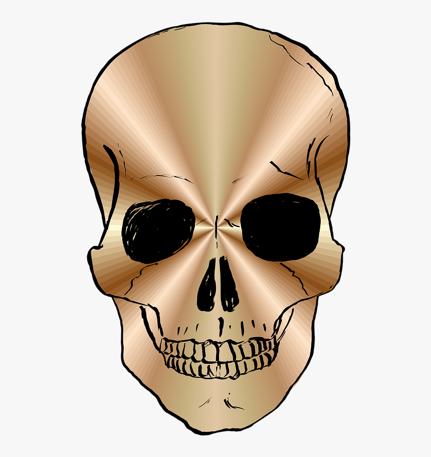 Bronze Skull Png, Transparent Png, Free Download